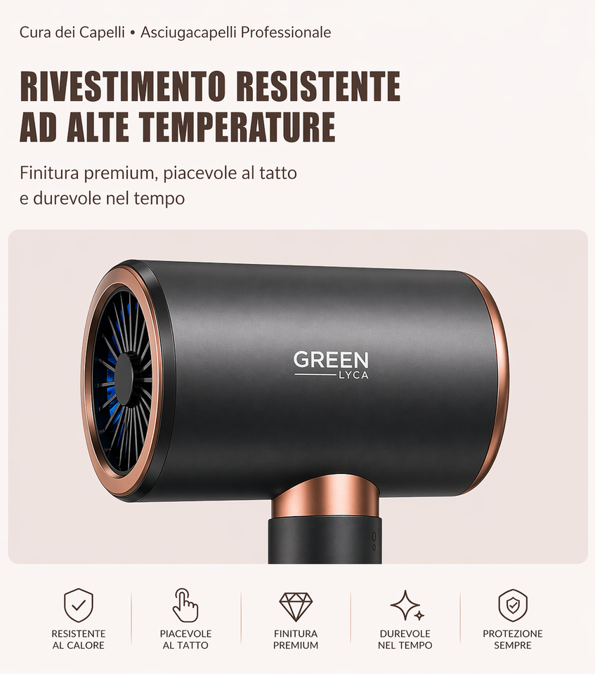 Asciugacapelli professionale da 3000 W